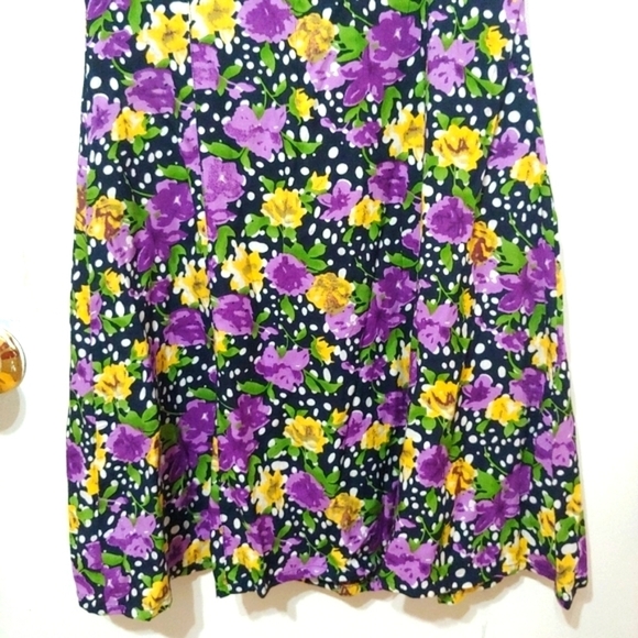 Design Lab Purple Floral Dress, XS - Picture 10 of 16